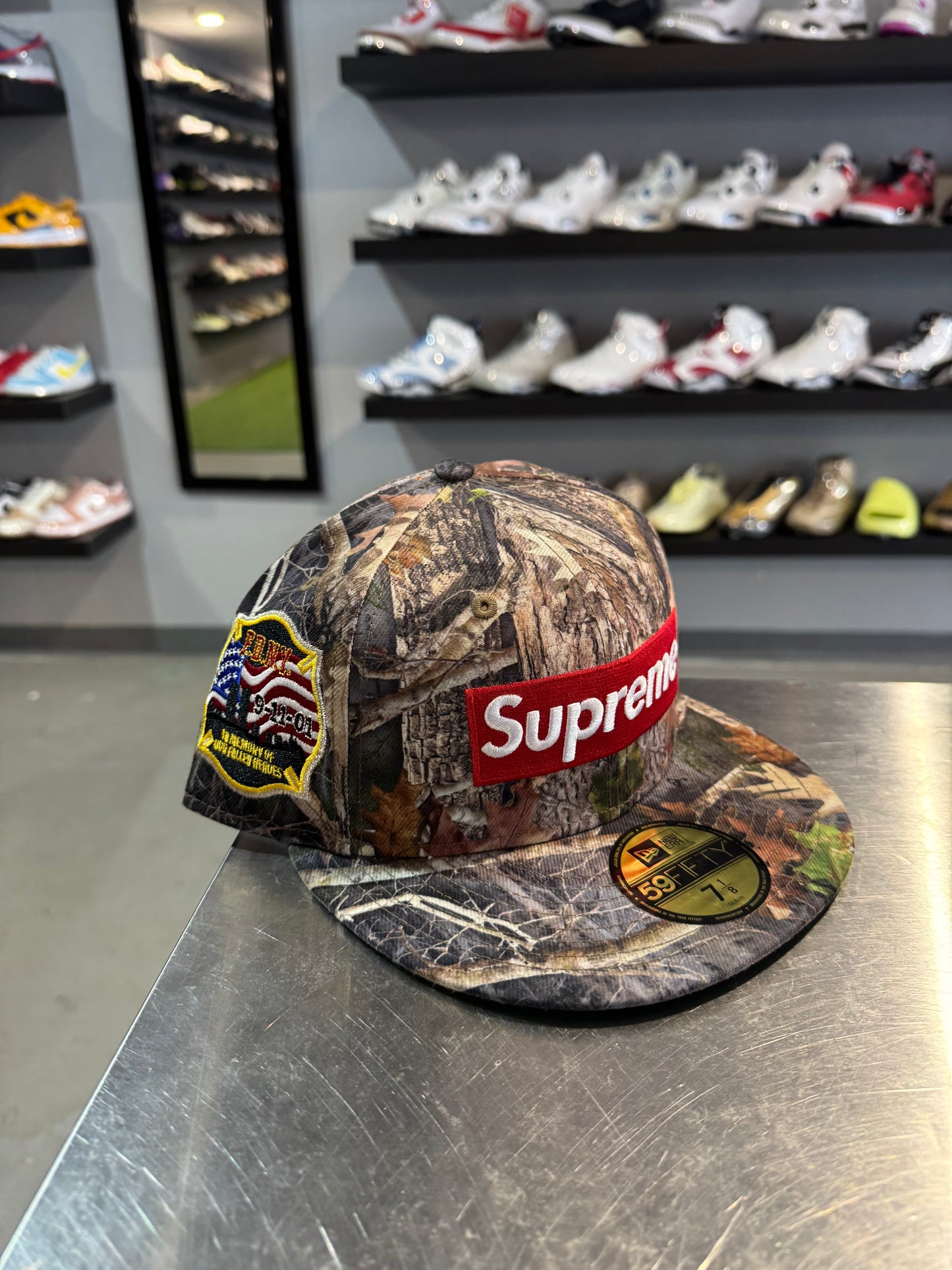 Supreme FDNY Camo Box Logo Fitted ( 7 1/8)