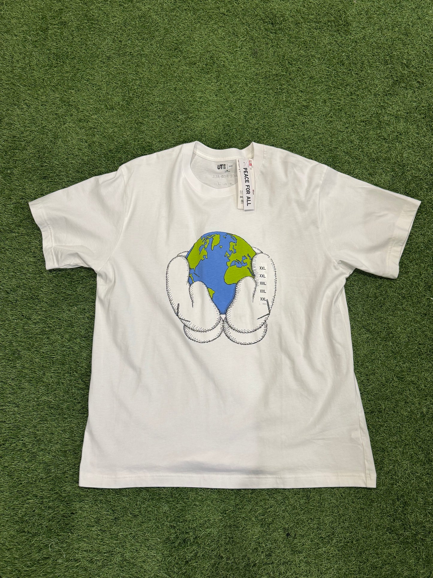 Kaws Uniqlo Peace Tee White