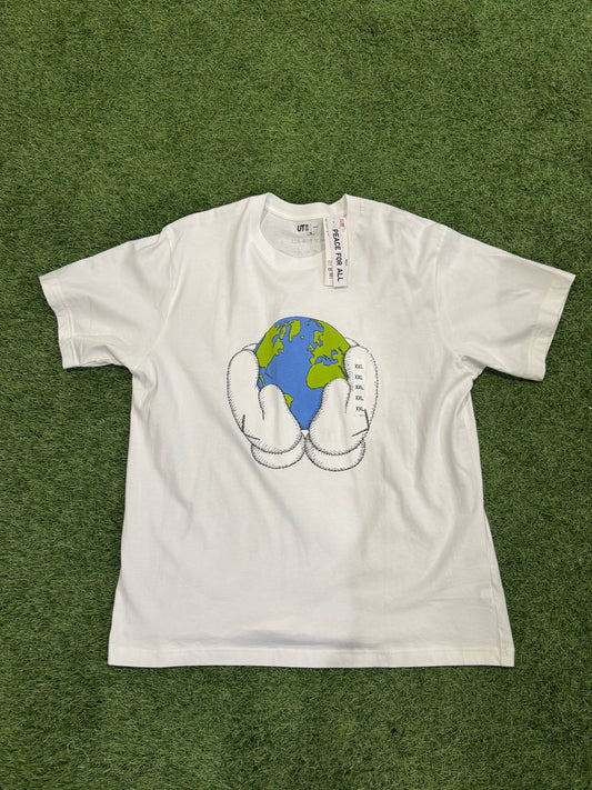 Kaws Uniqlo Peace Tee White