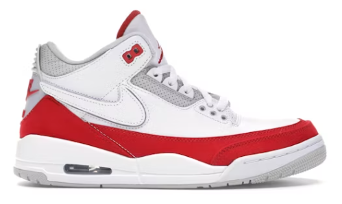 Jordan 3 Tinker White Red