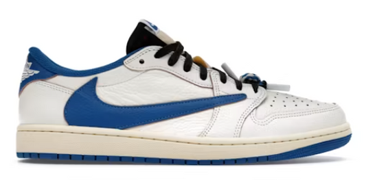 Jordan 1 Low Fragment x Travis Scott Sail Military Blue
