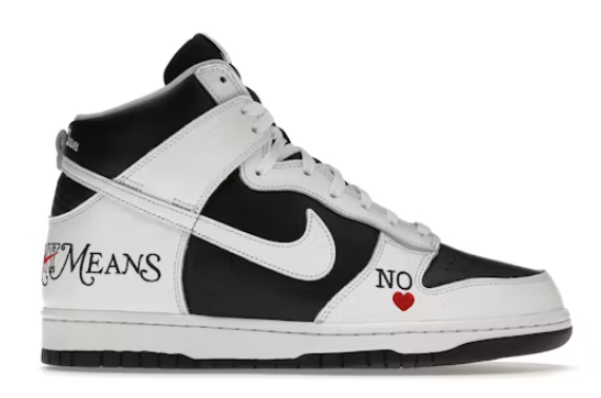 Nike SB Dunk High Supreme By Any Means Black (Replacement Box)